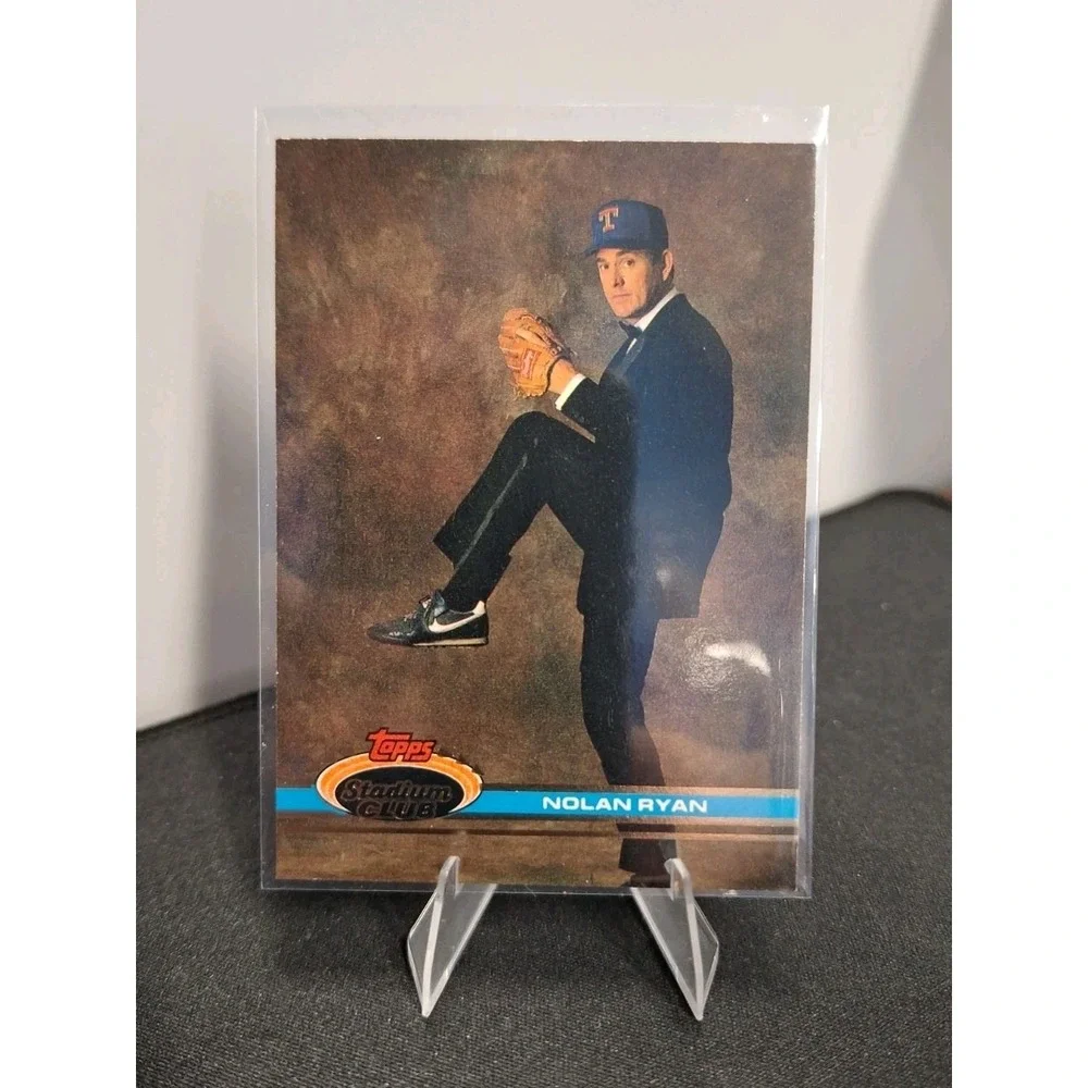 1991 TOPPS STADIUM CLUB NOLAN RYAN #200 TUXEDO Rangers